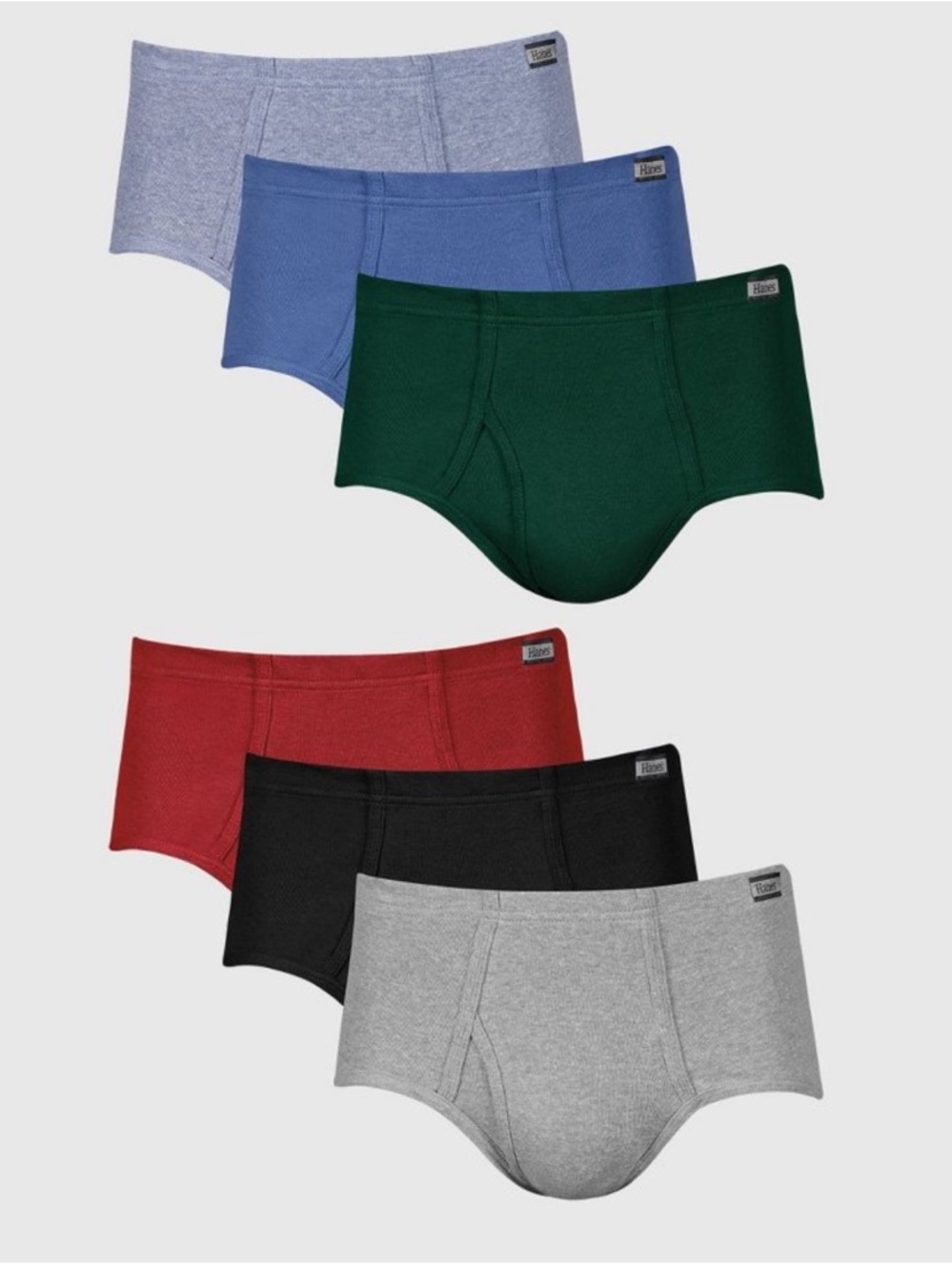 Hanes Men's Comfort Soft Tagless Briefs Mid-Rise 6pk Size Small NEW